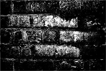 Grunge retro texture of the brick wall. Vector illustration