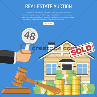 Sale real estate at auction