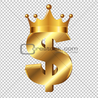 Dollar Sign With Crown