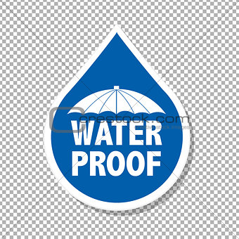 Water Drop Label