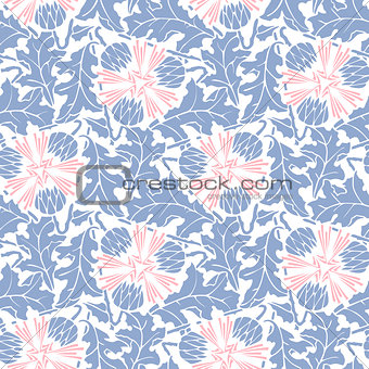 Abstract dandelion seamless pattern wallpaper