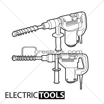 Outline electric drill