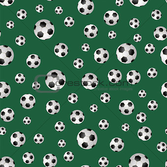 Soccer Ball Seamless Pattern