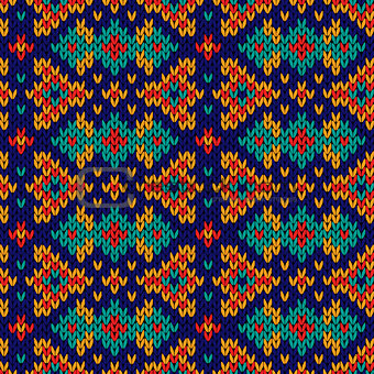 Ornate knitting seamless motley pattern