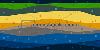 layers of the earth abstract background
