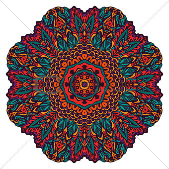 Mandala Round Ornament Pattern.