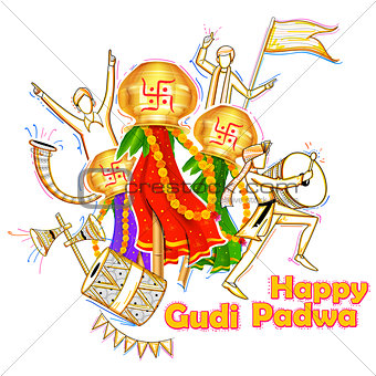 Gudi Padwa celebration of India