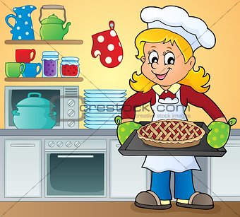 Female cook theme image 9