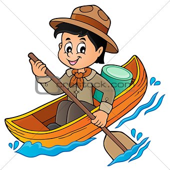 Water scout boy theme image 1