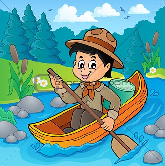 Water scout boy theme image 2