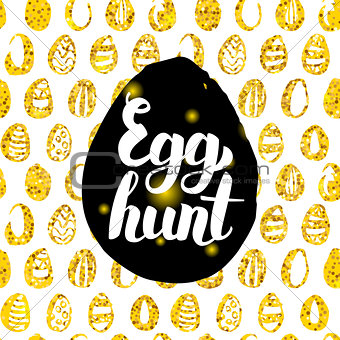 Egg Hunt Postcard Design