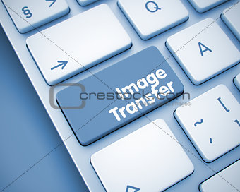 Image Transfer - Inscription on the  Keyboard Key. 3D.