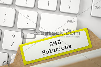 Folder Register with Inscription SMB Solutions.