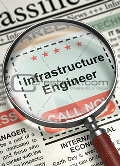 Job Opening Infrastructure Engineer. 3D.