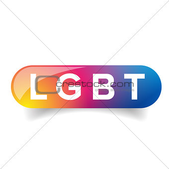 Lgbt rainbow button