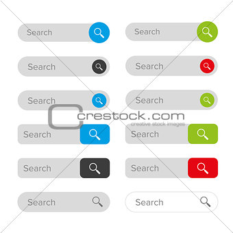Search icon button set