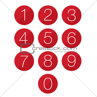 Number set button