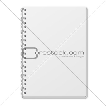 Empty White Notebook Template