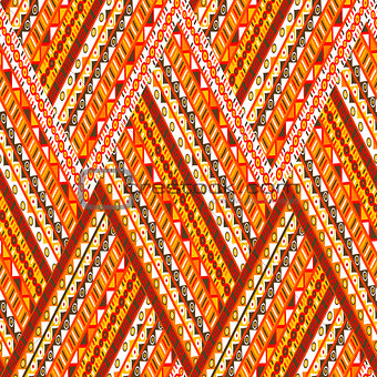 Doodle elements zig zag pattern