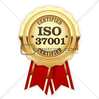 ISO 37001 standard certified rosette - Anti-bribery management s