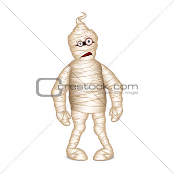 Mummy for Halloween isolated