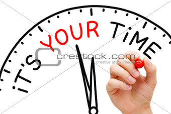 It Is Your Time Clock Concept