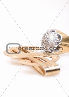 Money clip and diamond ring
