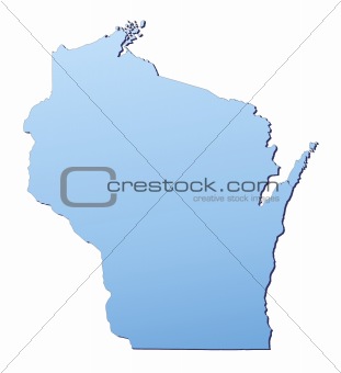 Wisconsin(USA) map