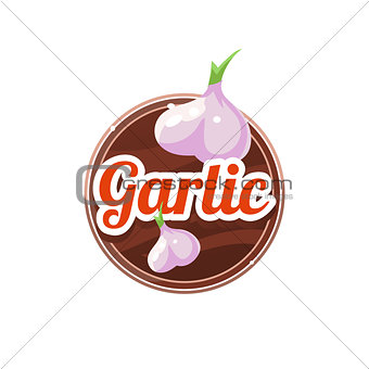 Garlic Spice. Vector Illustration.