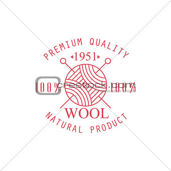 Premium Quality Wool Product Logo Design