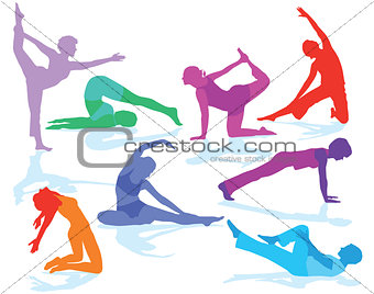 Gymnastics figures and fitness training