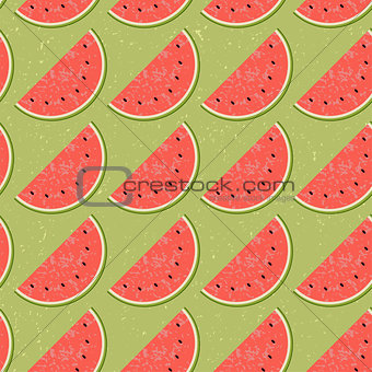 Seamless pattern fruit water melon