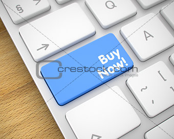 Buy Now - Inscription on the Blue Keyboard Key. 3D.