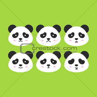 Emotional Panda Faces