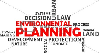 word cloud - environmental planning