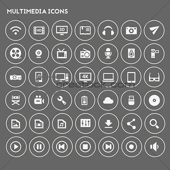 Big Multimedia icon set