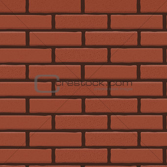 Brick Wall Seamless Vector Illustration Background