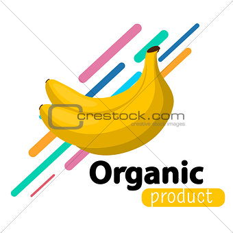 Banana simple background.