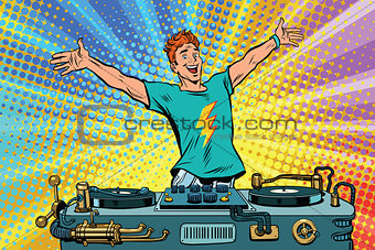 DJ on a club party