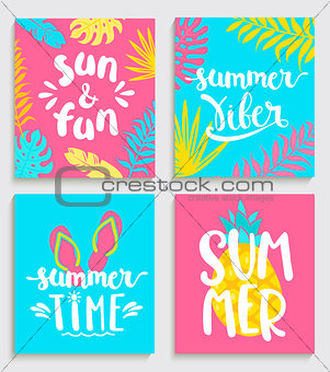 Bright cards for summer.