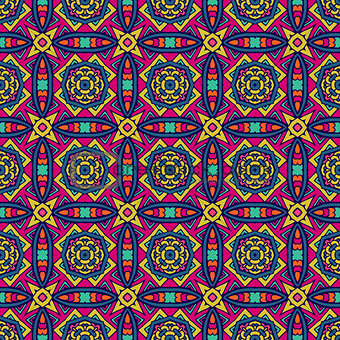 seamless vector colorful Geometric doodle print