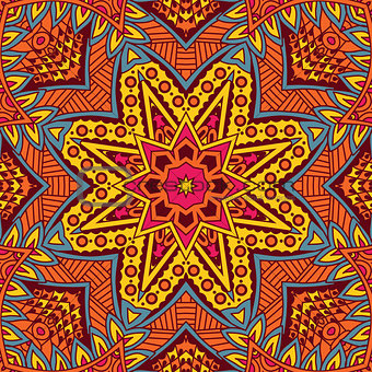 Abstract ornametal vector ethnic tribal pattern