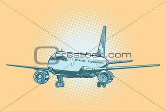 Landing of a passenger plane