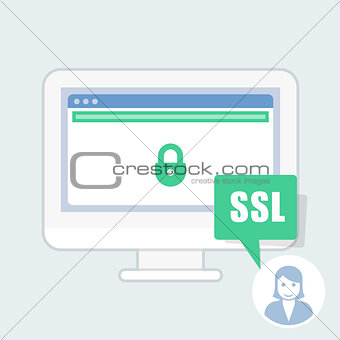 Ssl certificate notice - green address bar website