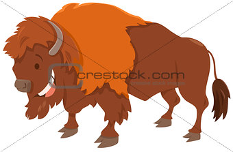 bison cartoon animal character