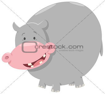 hippo cartoon animal character