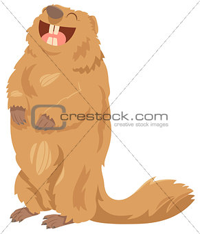cartoon marmot animal character