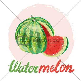 Watermelon, vector icon
