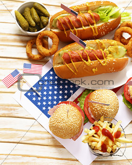 Traditional food for the celebration of July 4 - Independence Day of America