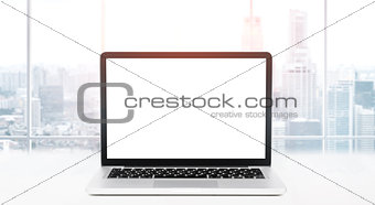 Desktop with panoramic view